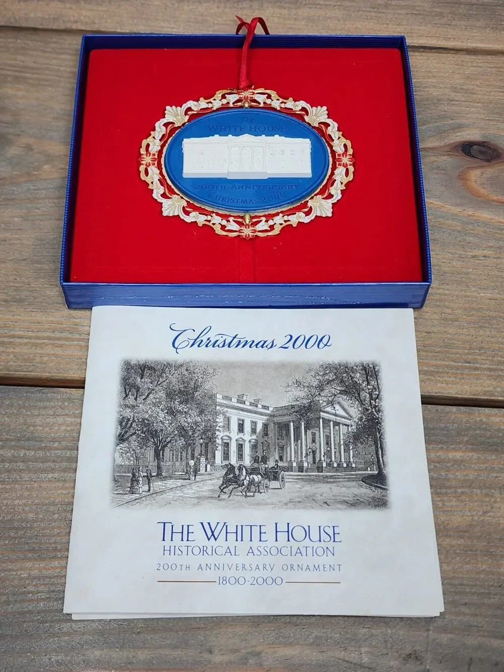 2000 The White House Historical Assoc. A House Becomes A Home Christmas Ornament